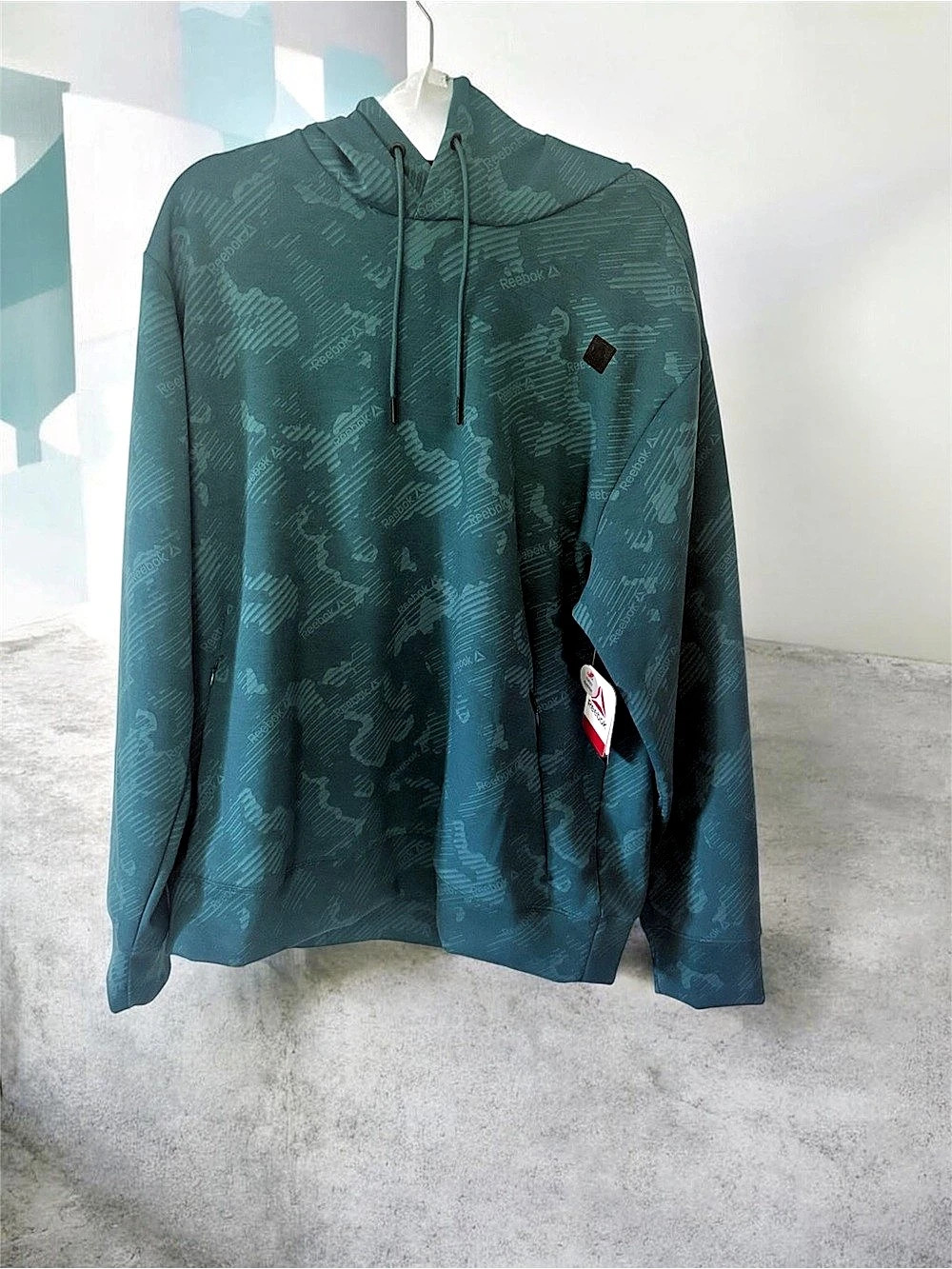 Reebok RBK Flow Hoodie W3 Balsam Print Green Camo